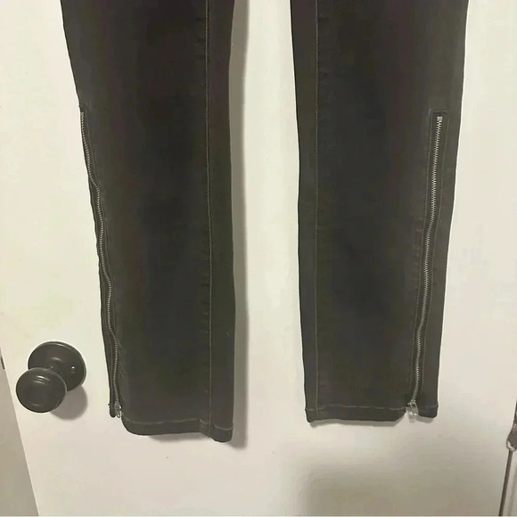 NWT Urban Outfitters BDG black high rise skinny jeans denim side zip size 28 - Picture 10 of 12